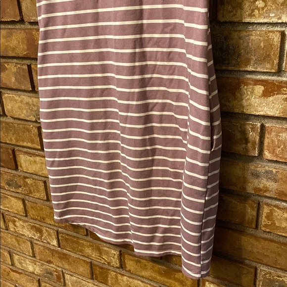 Lilac Light Purple Short Sleeve V-Neck Lightweight Sweater Mini Dress - Picture 8 of 10